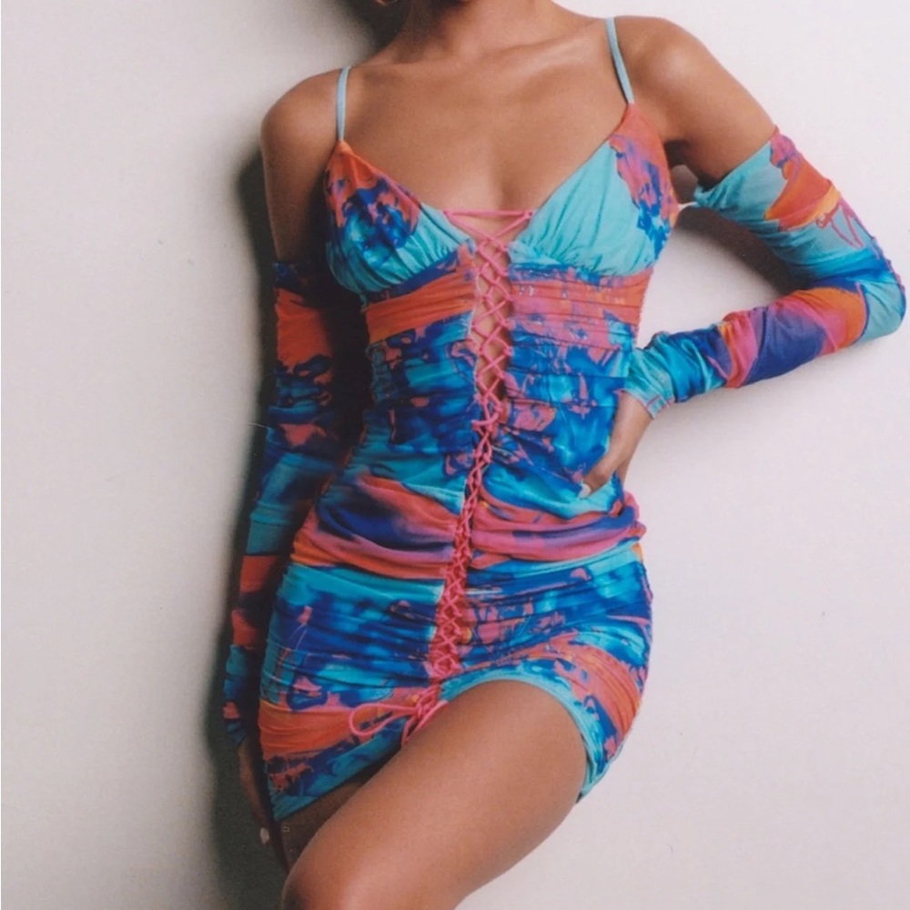 Tiger mist Alaia dress